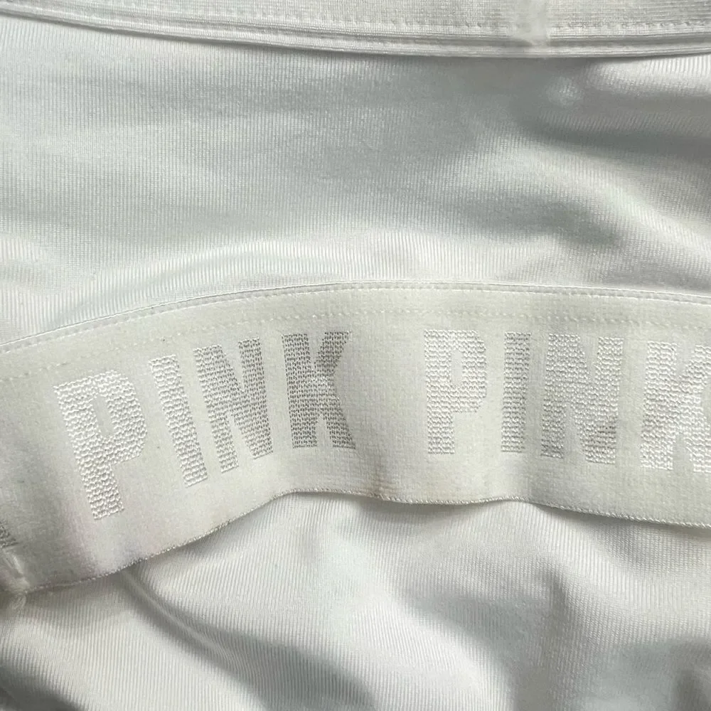Victorias Secret Pink Ultimate Gym Lined Removable Padding sport bra White XL